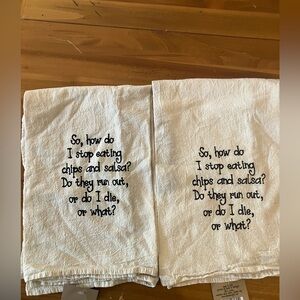 BNWT set of two 100% cotton dish towels.